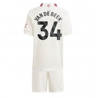 Manchester United Donny van de Beek #34 Tredje Dräkt Barn 2023-24 Kortärmad (+ Korta byxor)